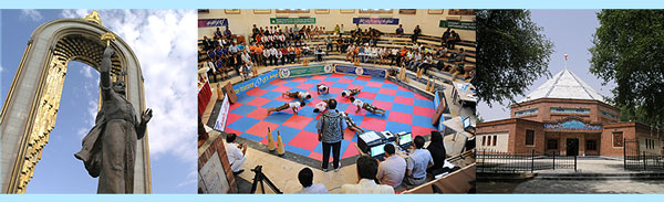 بنر زورخانه ساختمان تاجیکستان